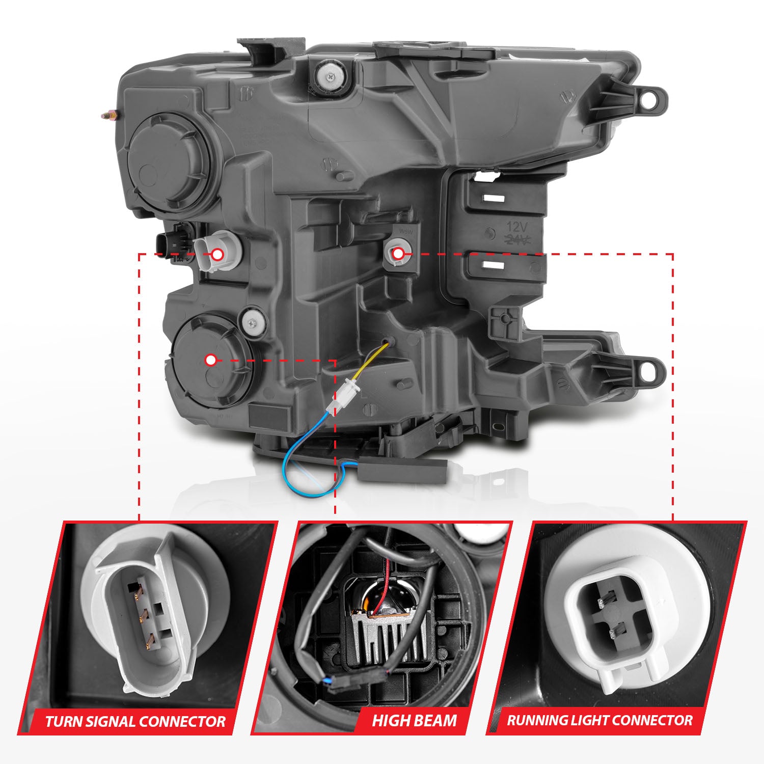 ANZO USA 111520 - LED Projector Headlight 5