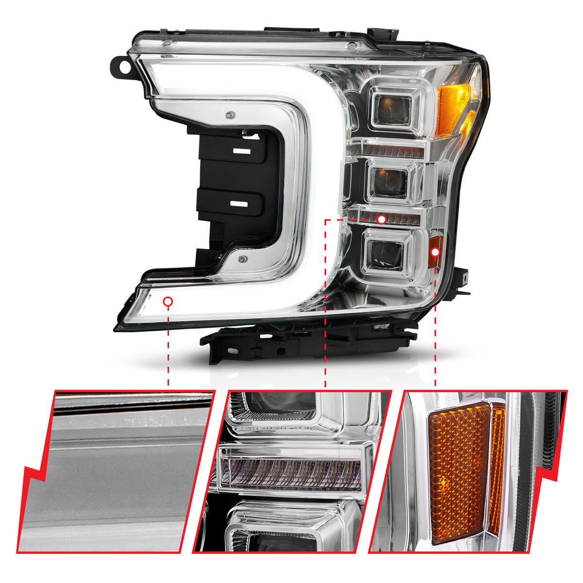 ANZO USA 111521 - LED Projector Headlight 3