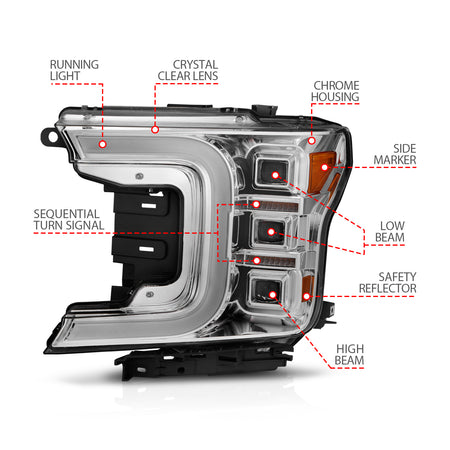 ANZO USA 111521 - LED Projector Headlight 4