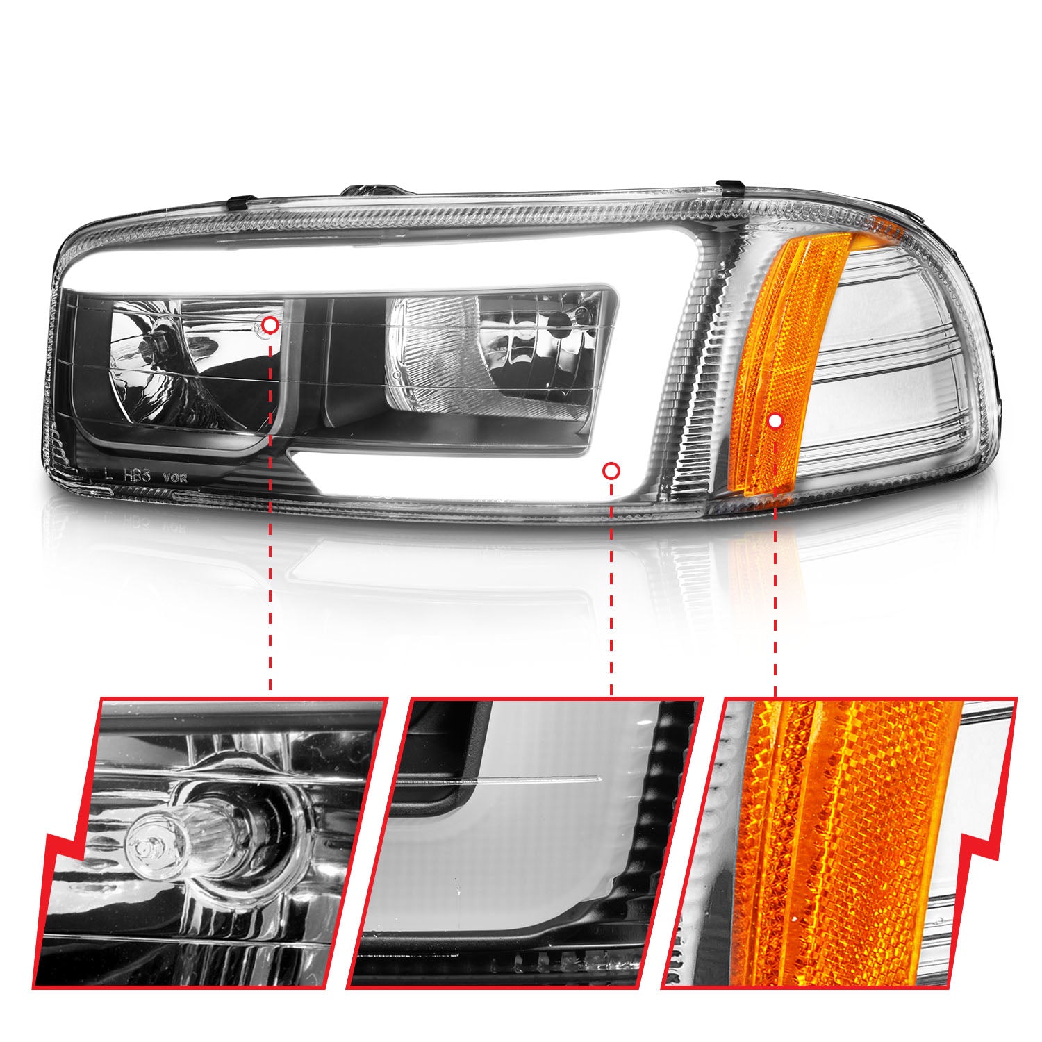ANZO USA 111522 - Headlight Assembly