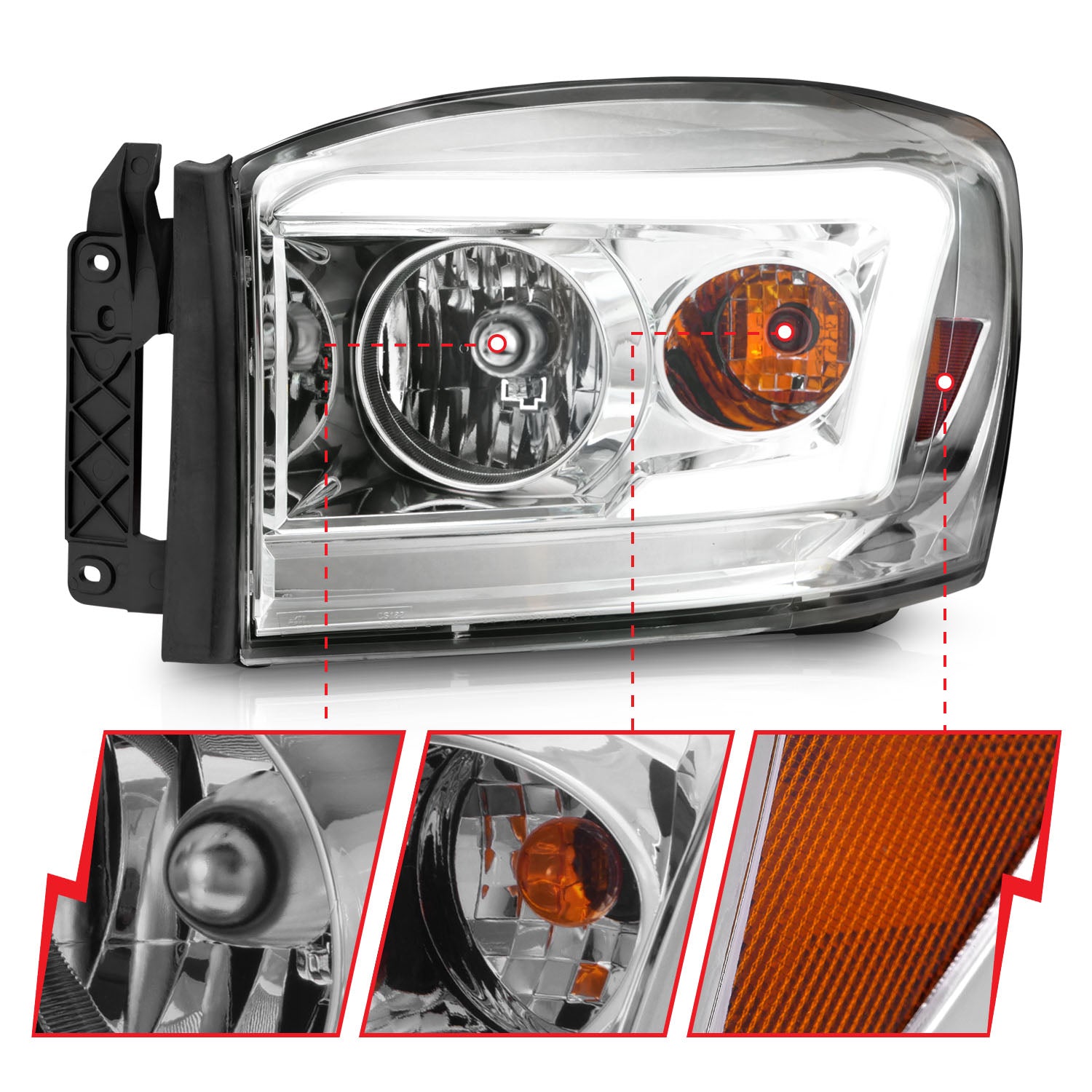 ANZO USA 111525 - Headlight Assembly