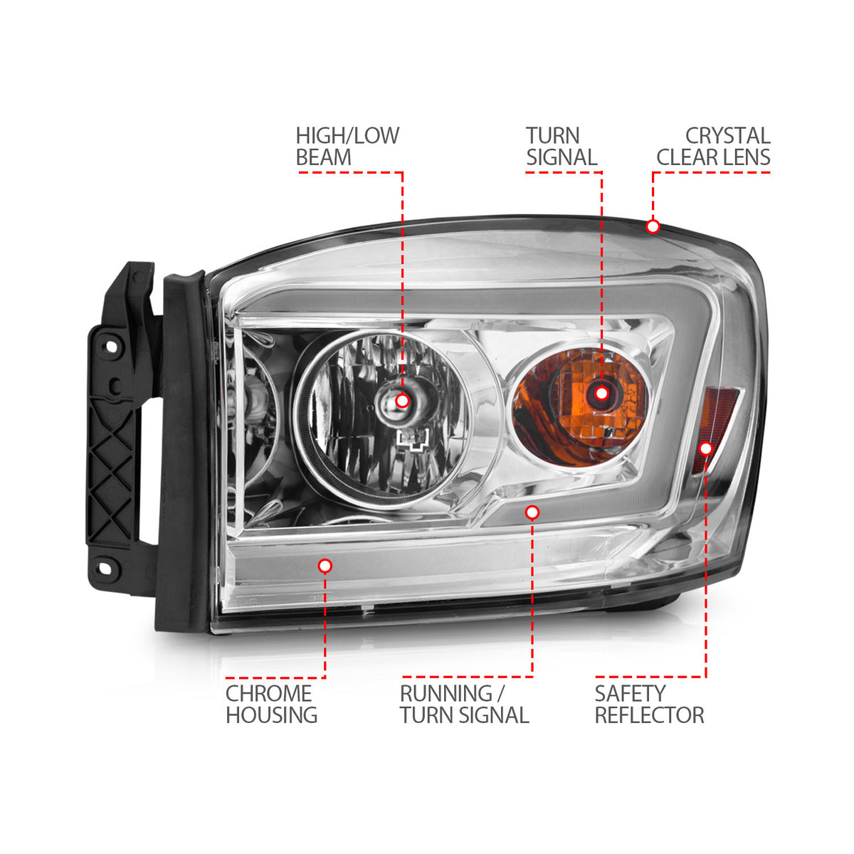 ANZO USA 111525 - Headlight Assembly