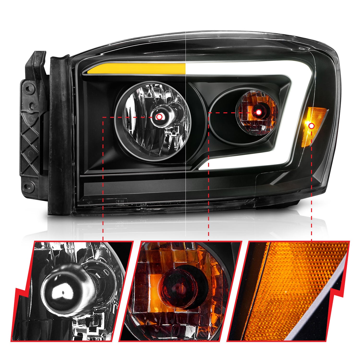 ANZO USA 111526 - Headlight Assembly