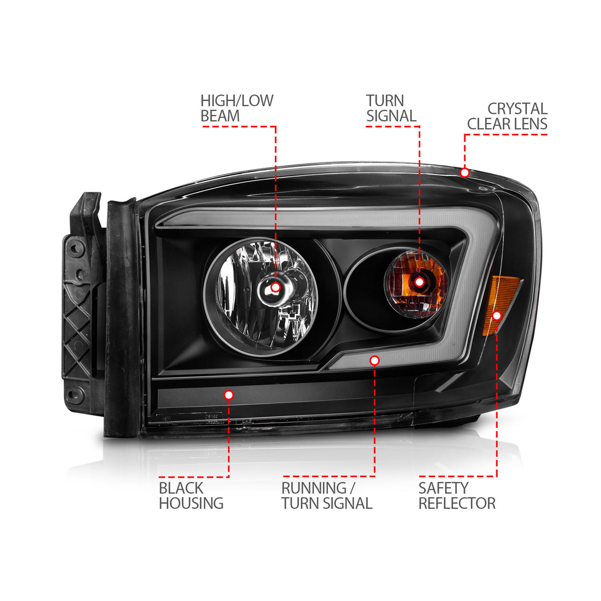 ANZO USA 111526 - Headlight Assembly