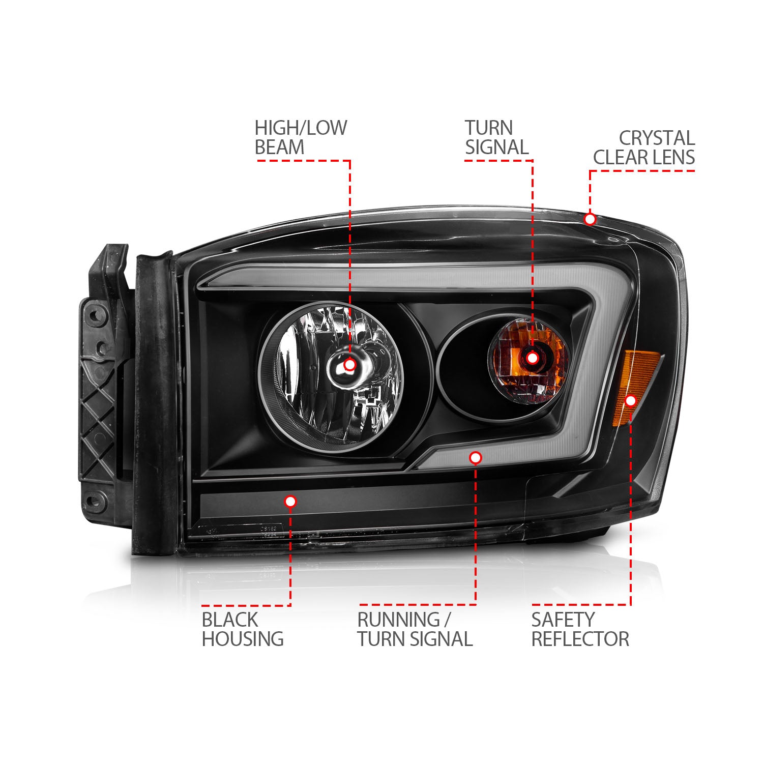 ANZO USA 111526 - Headlight Assembly