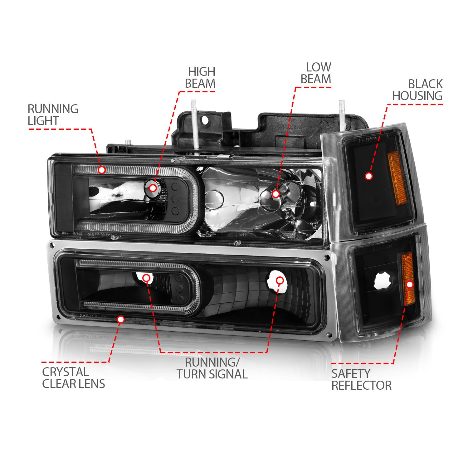 ANZO USA 111528 - Headlight Assembly
