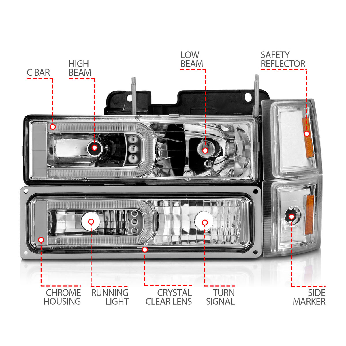 ANZO USA 111529 - Headlight Assembly