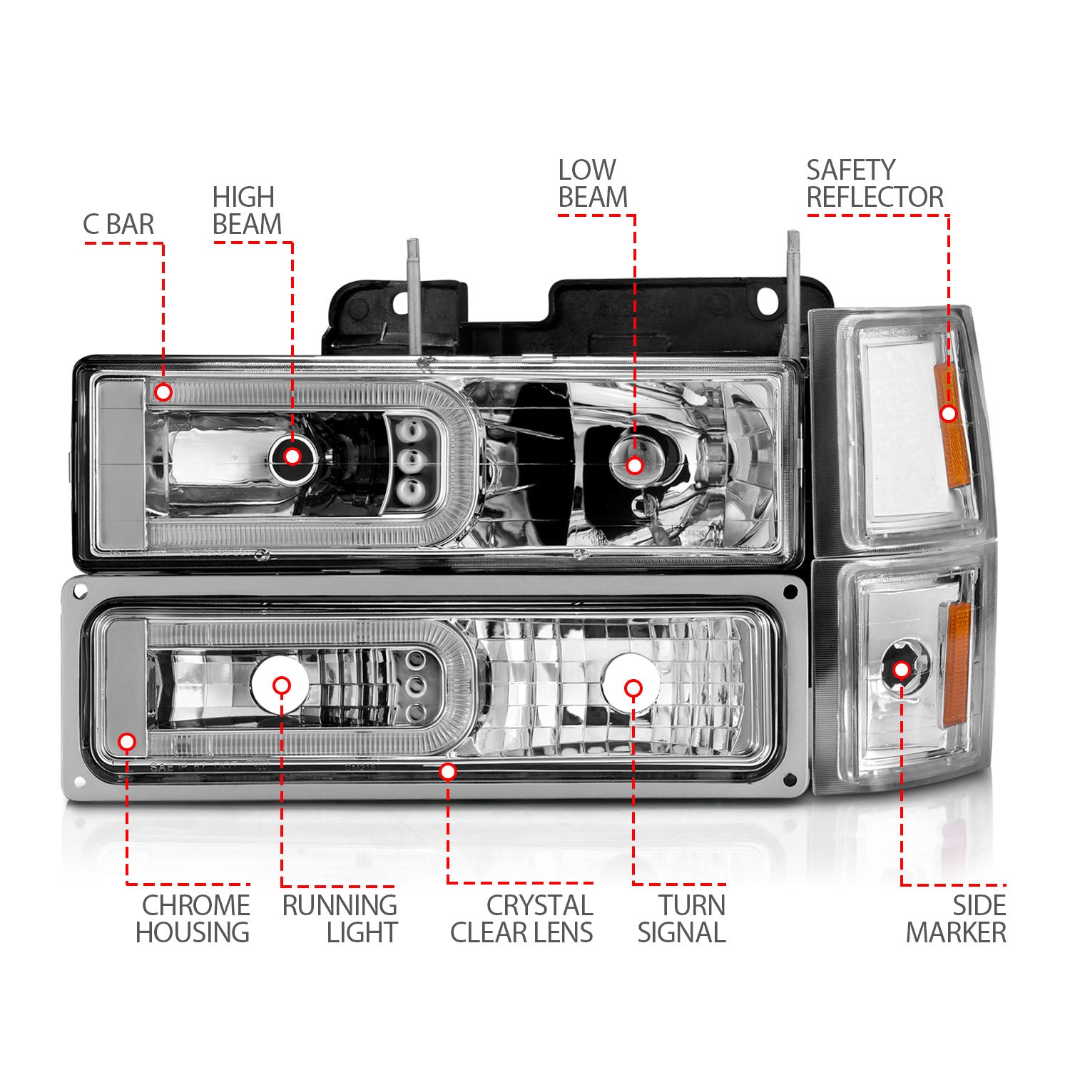 ANZO USA 111529 - Headlight Assembly
