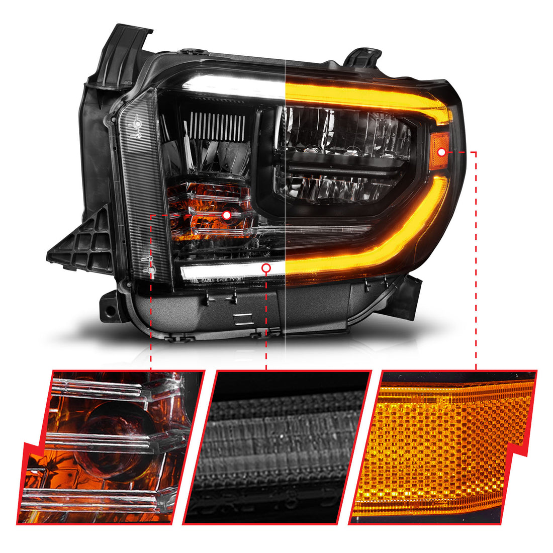 ANZO USA 111533 - LED Crystal Headlight 3
