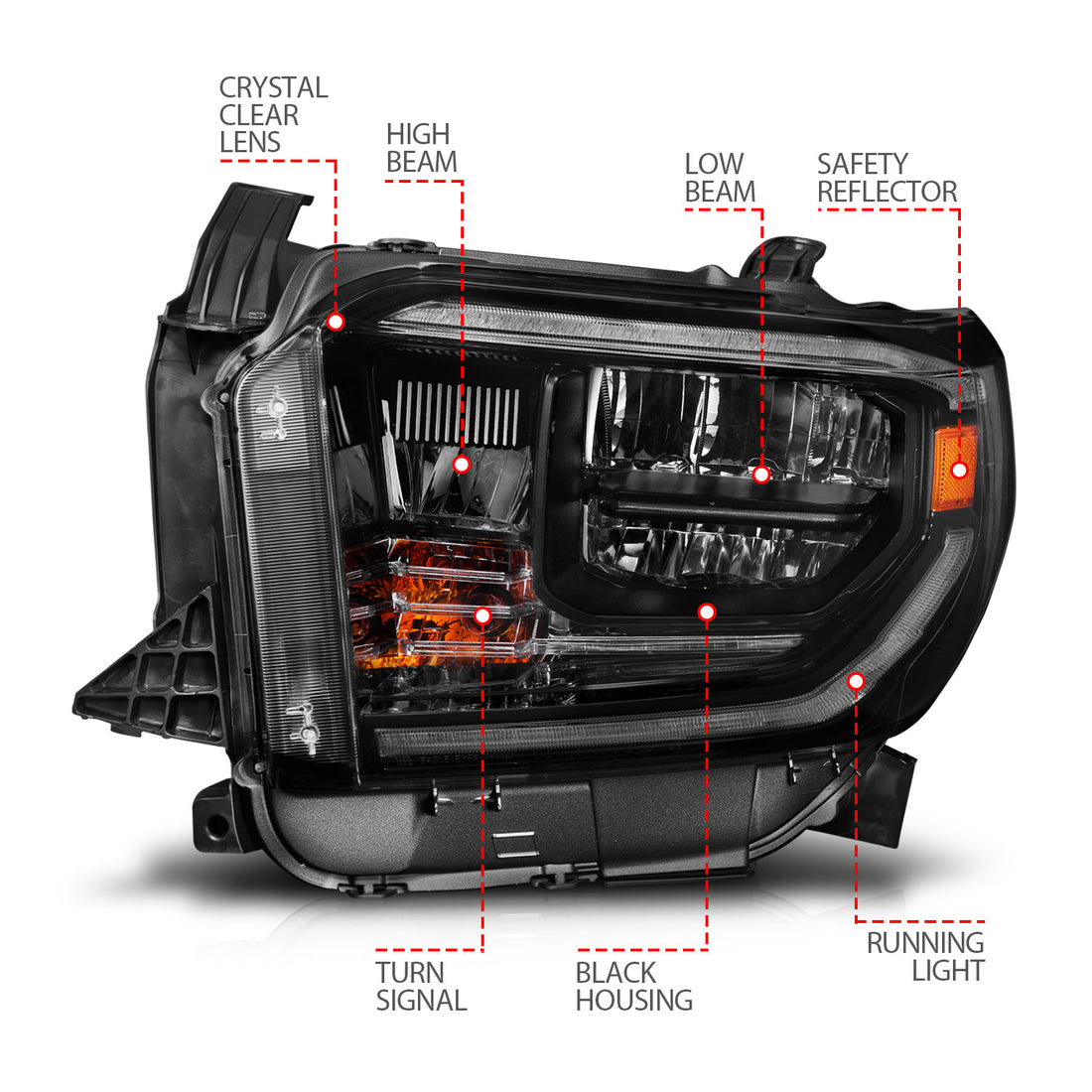 ANZO USA 111533 - LED Crystal Headlight 4