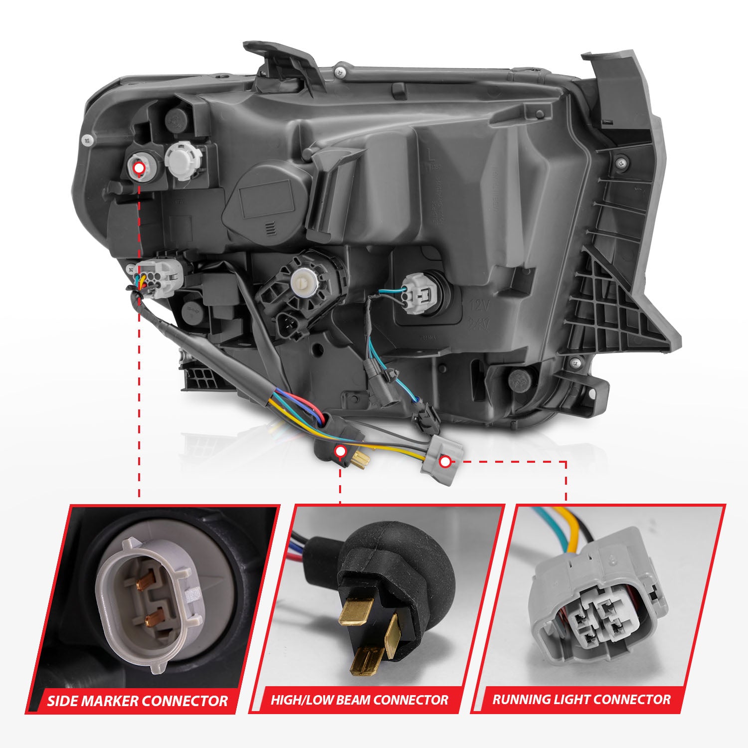 ANZO USA 111533 - LED Crystal Headlight 5