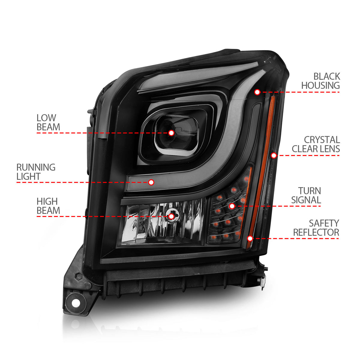 ANZO USA 111535 - Headlight Assembly