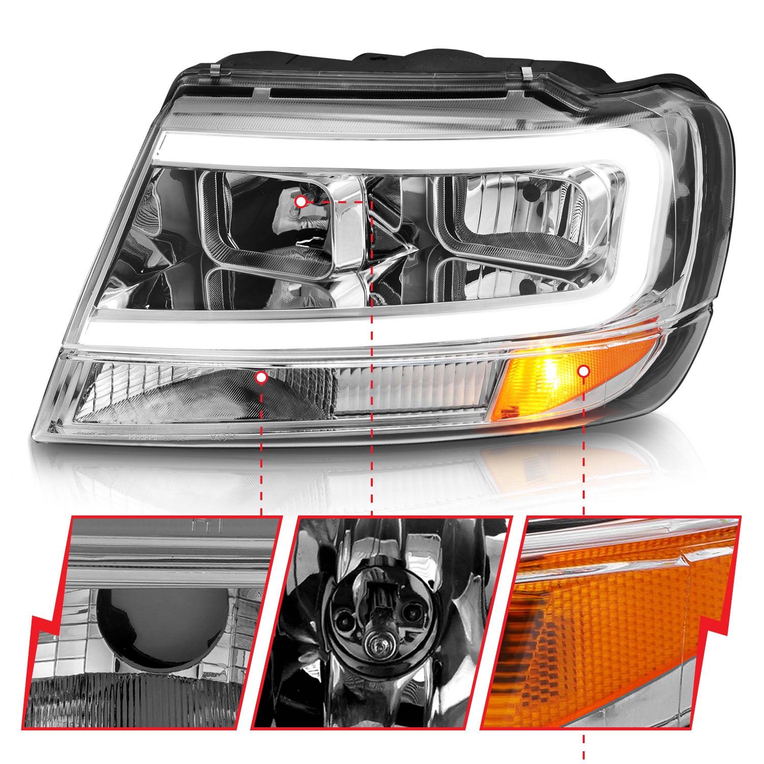 ANZO USA 111538 - Headlight Assembly