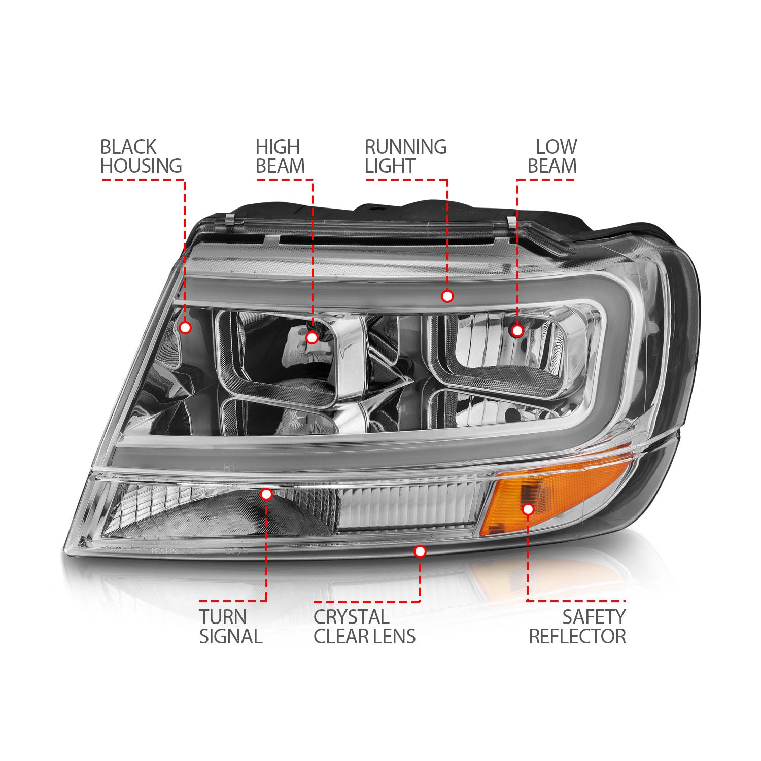 ANZO USA 111538 - Headlight Assembly