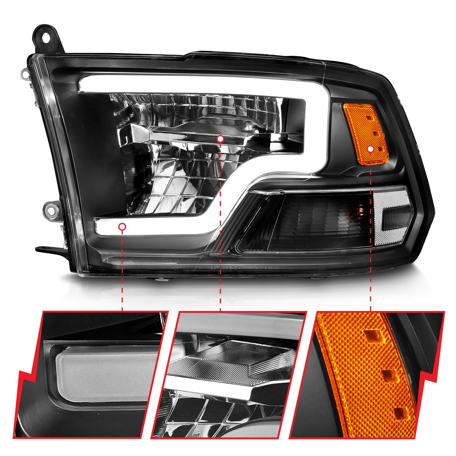 ANZO USA 111539 - Headlight Assembly