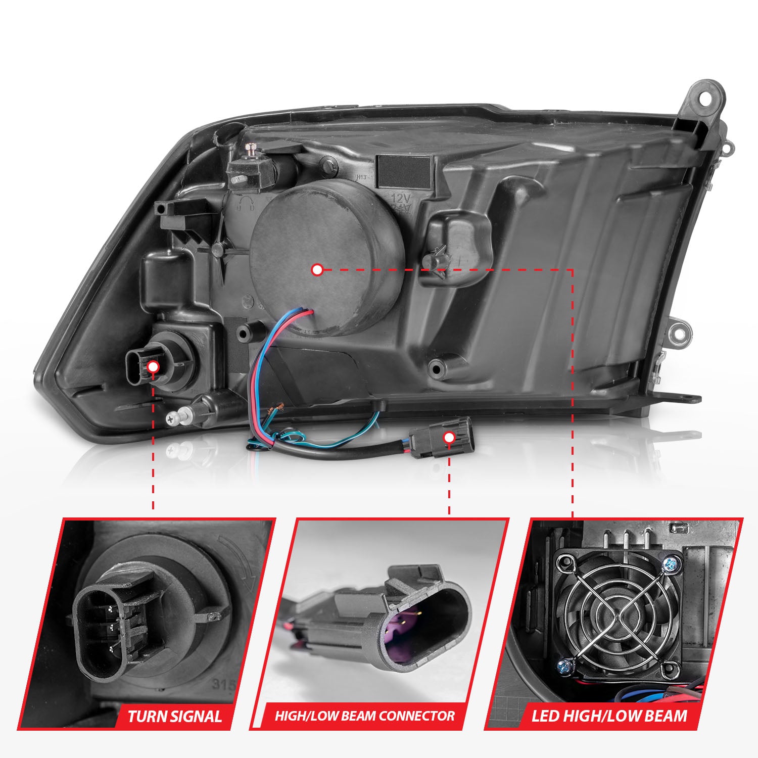 ANZO USA 111539 - Headlight Assembly