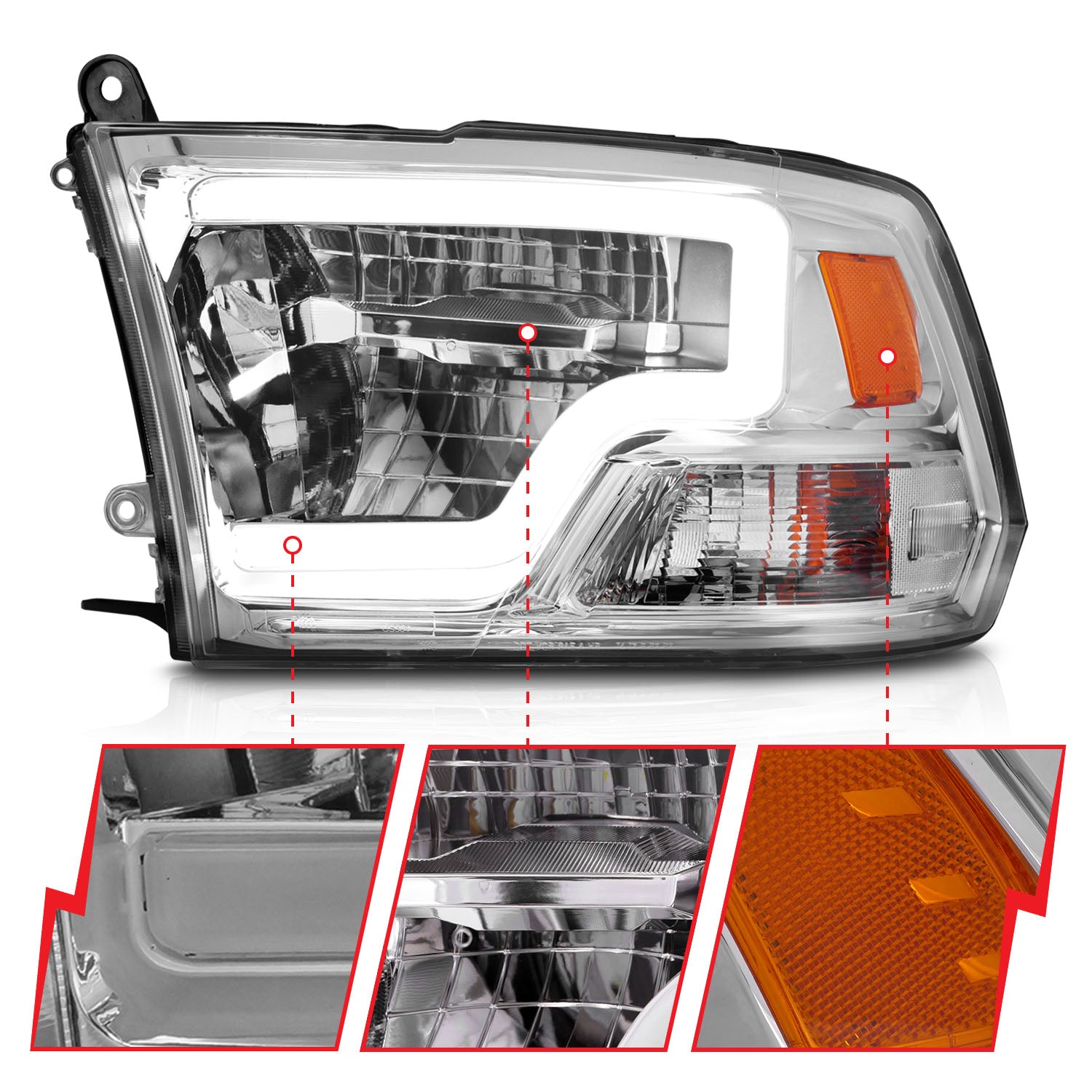 ANZO USA 111540 - Headlight Assembly