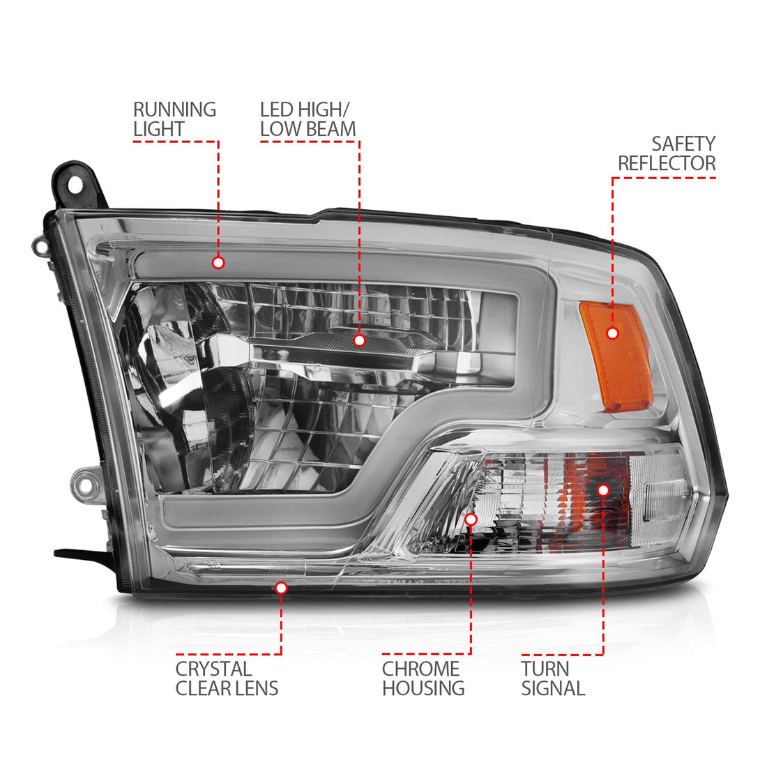 ANZO USA ANZO USA 111540 Headlight Assembly