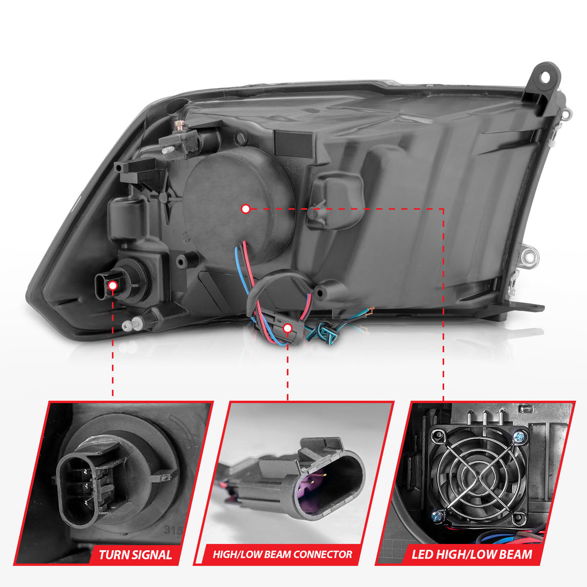 ANZO USA 111540 - Headlight Assembly