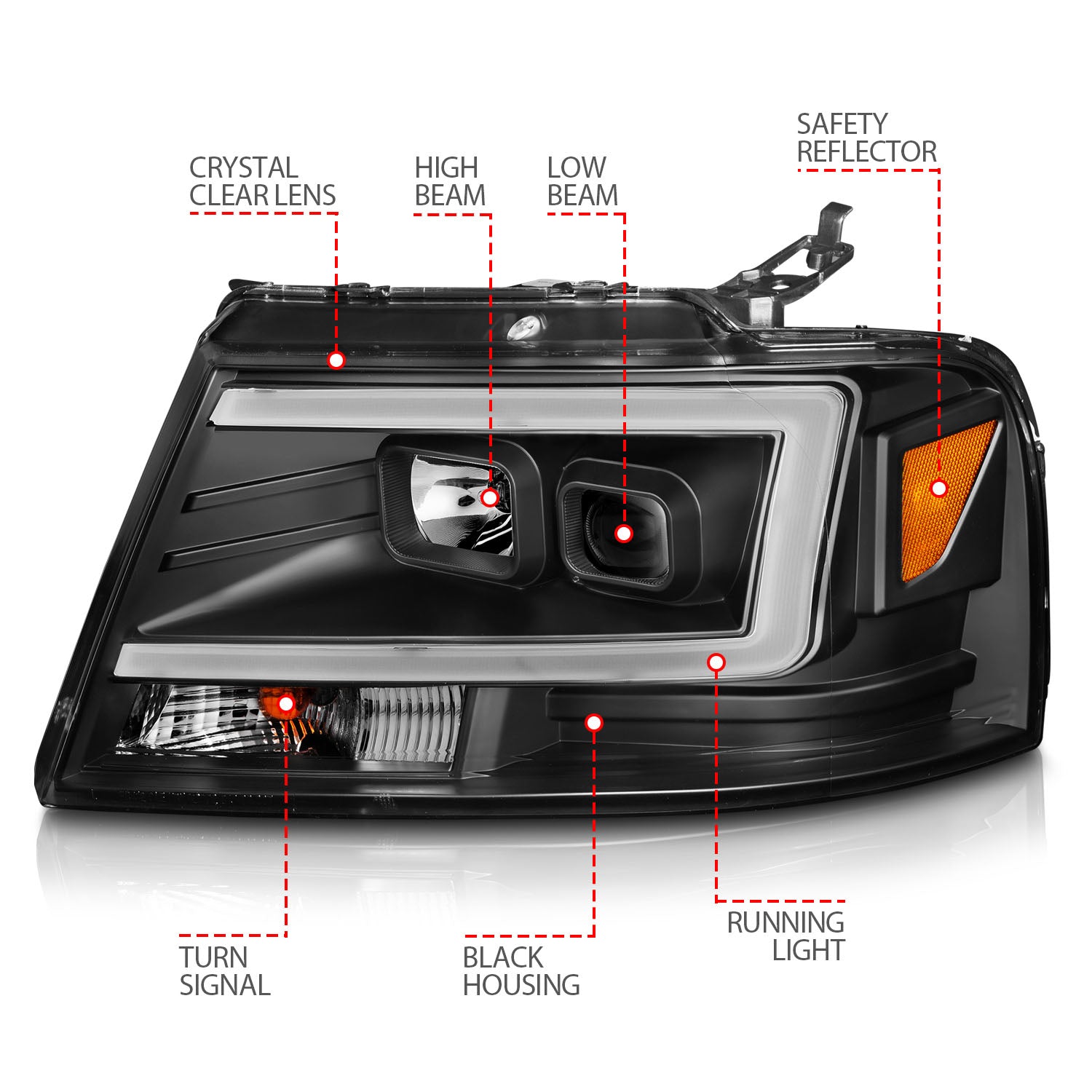ANZO USA 111541 - Headlight Assembly