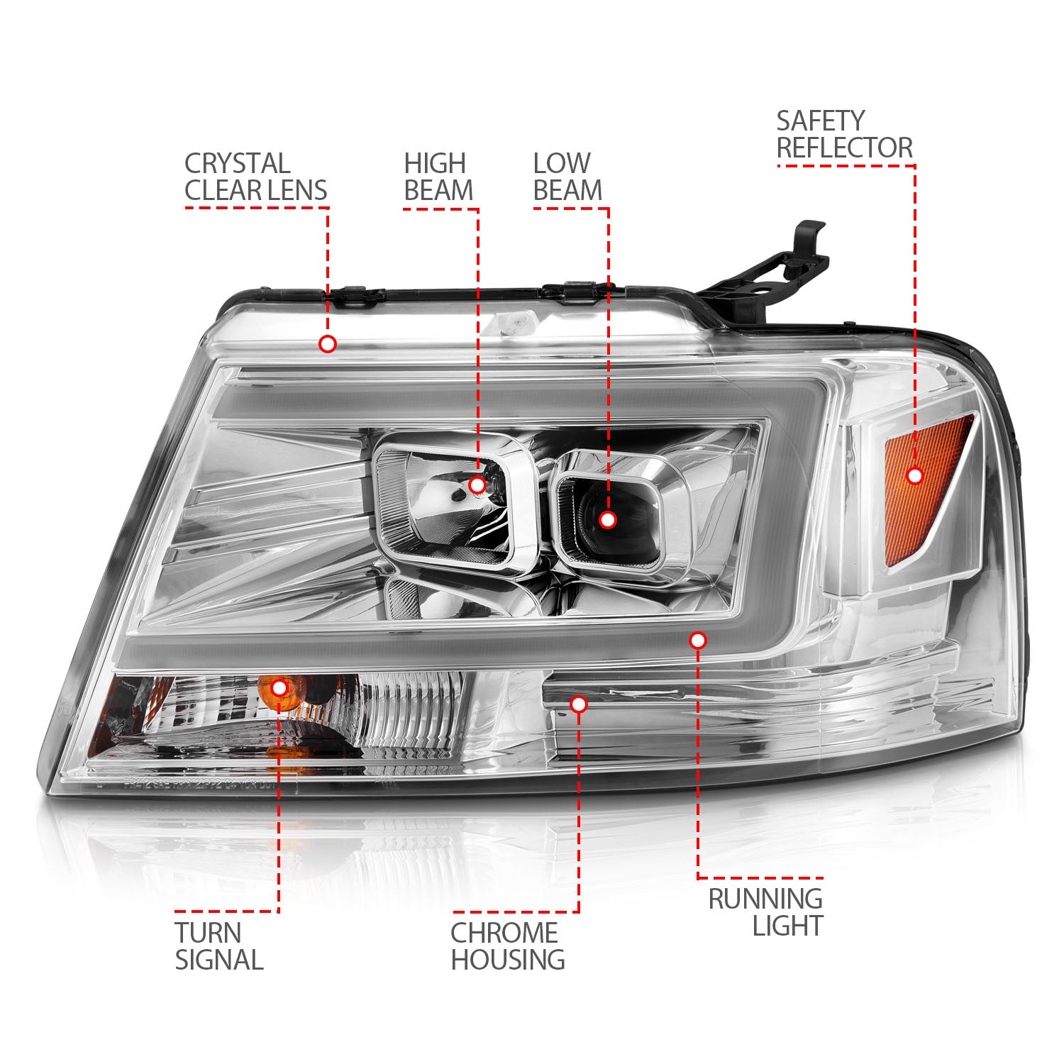 ANZO USA 111542 - Headlight Assembly