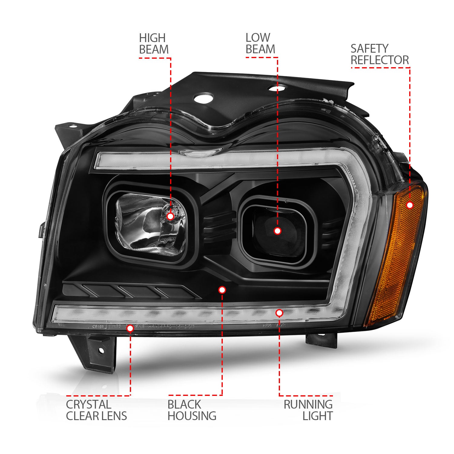 ANZO USA 111543 - Headlight Assembly