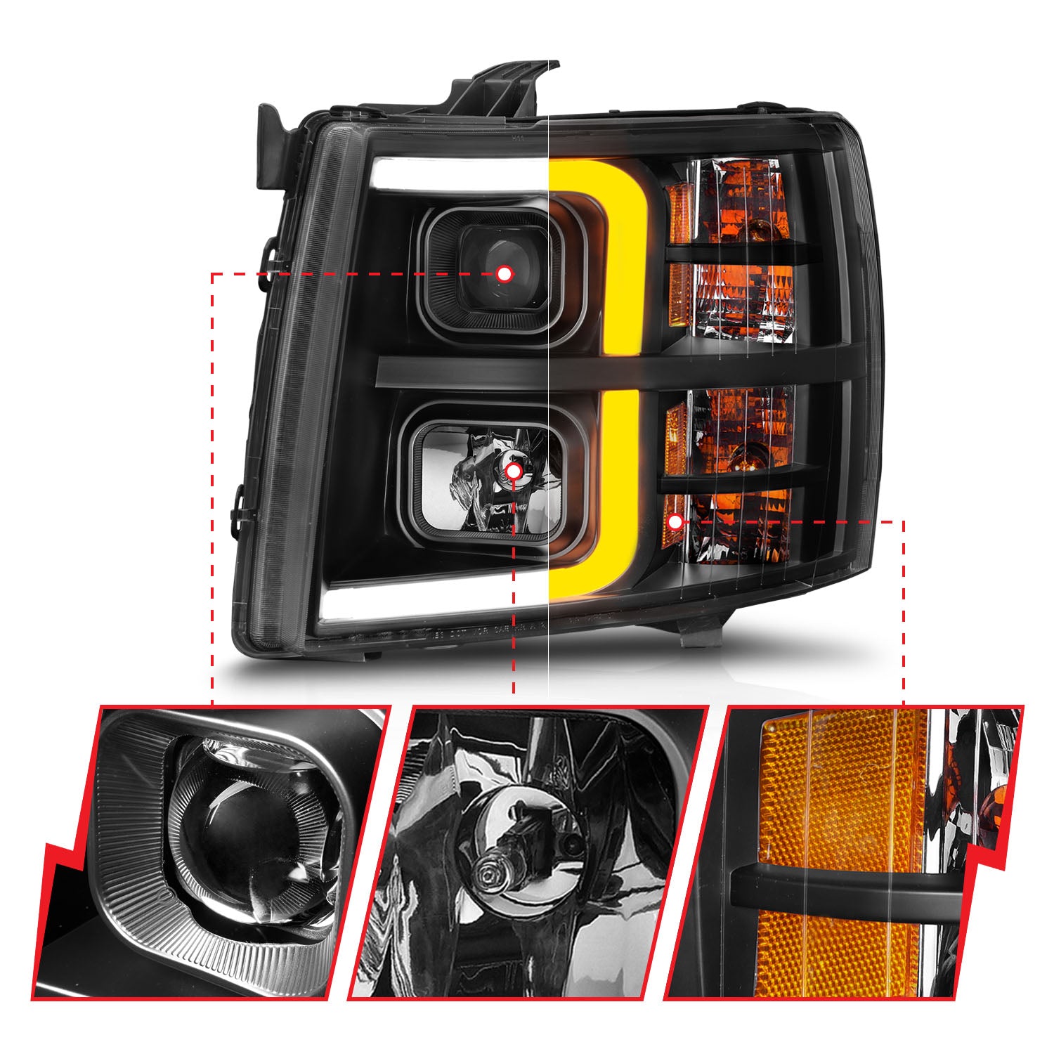 ANZO USA 111545 - Headlight Assembly