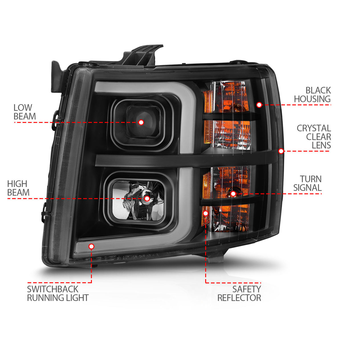 ANZO USA 111545 - Headlight Assembly
