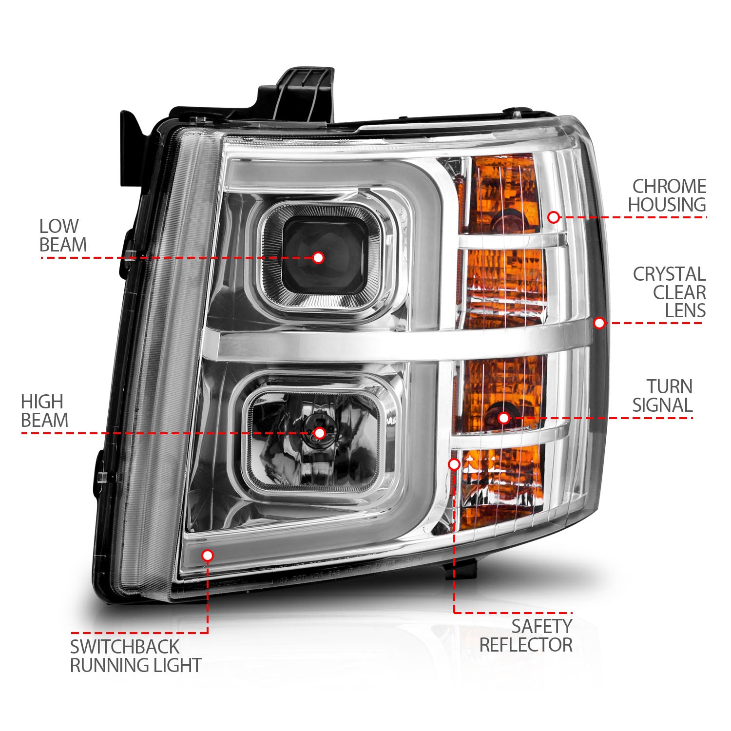 ANZO USA 111546 - Headlight Assembly