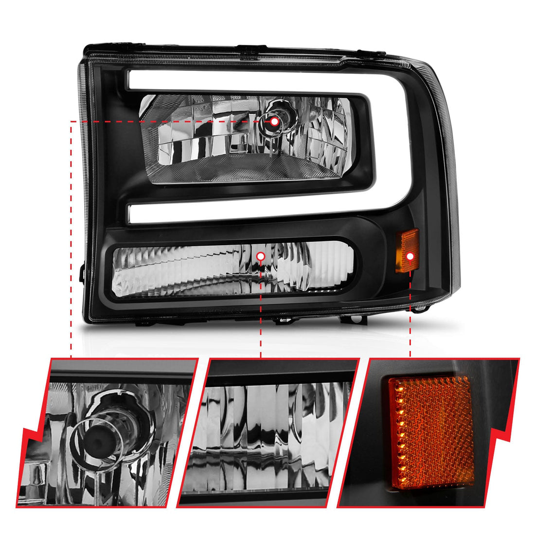 ANZO USA ANZO USA 111549 Headlight Assembly