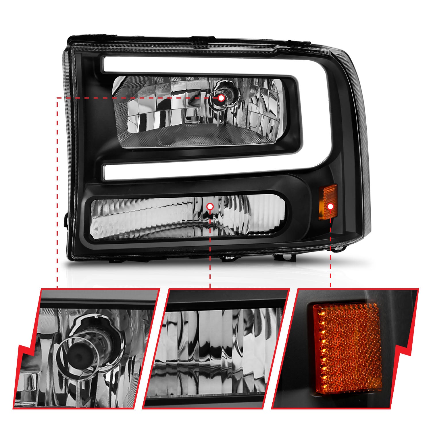 ANZO USA 111549 - Headlight Assembly
