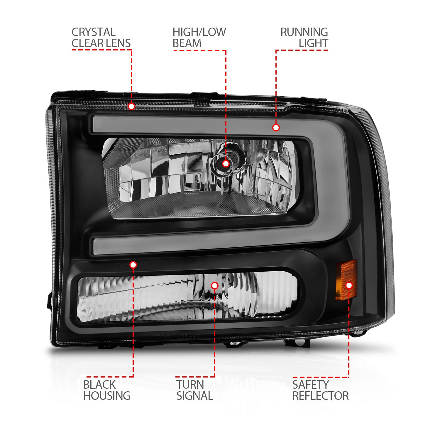 ANZO USA 111549 - Headlight Assembly