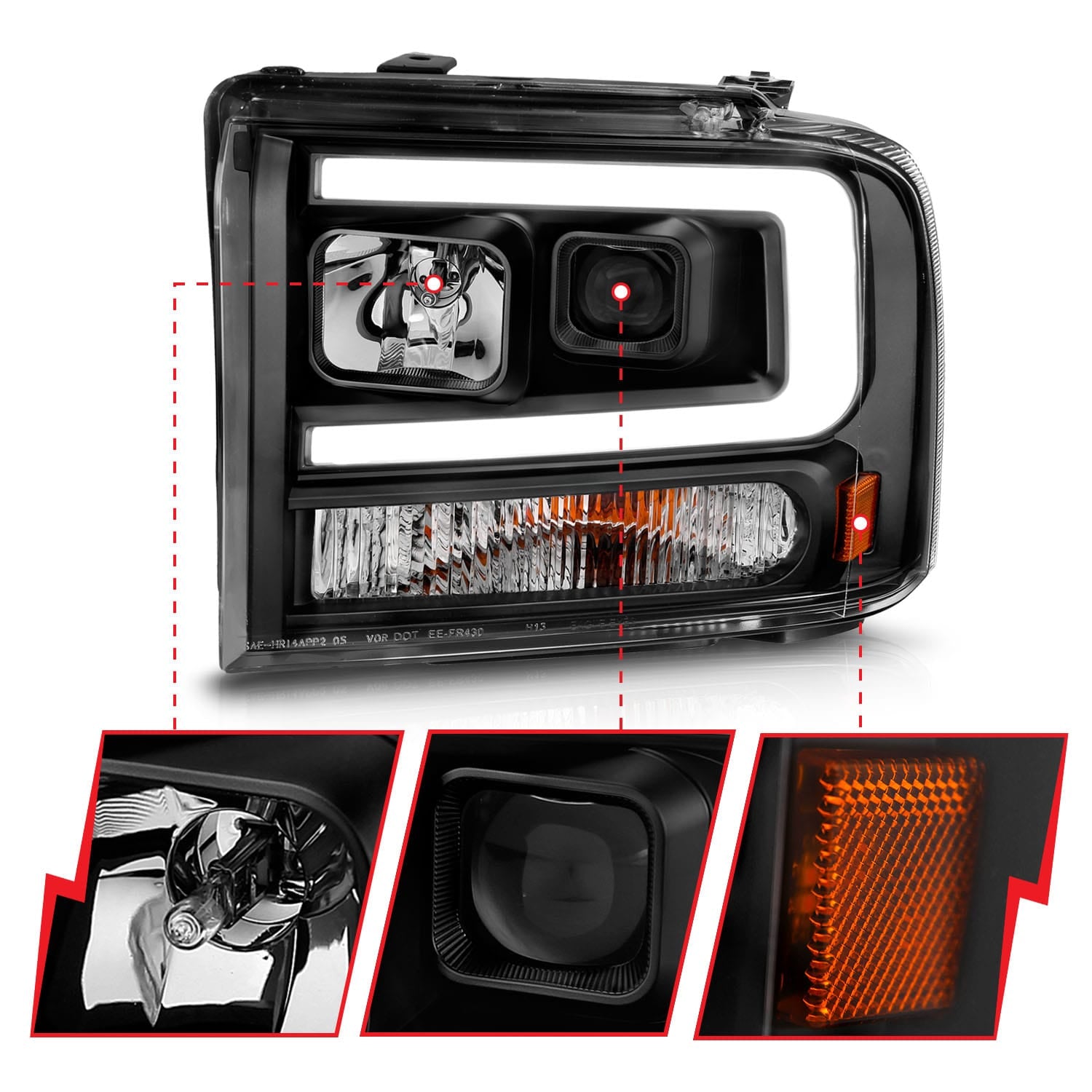 ANZO USA ANZO USA 111551 Headlight Assembly