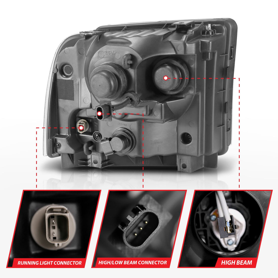 ANZO USA ANZO USA 111551 Headlight Assembly