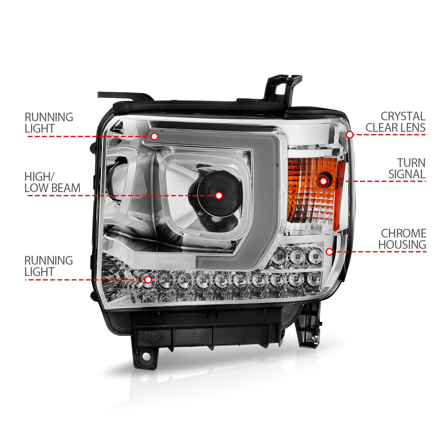 ANZO USA 111553 - Headlight Assembly