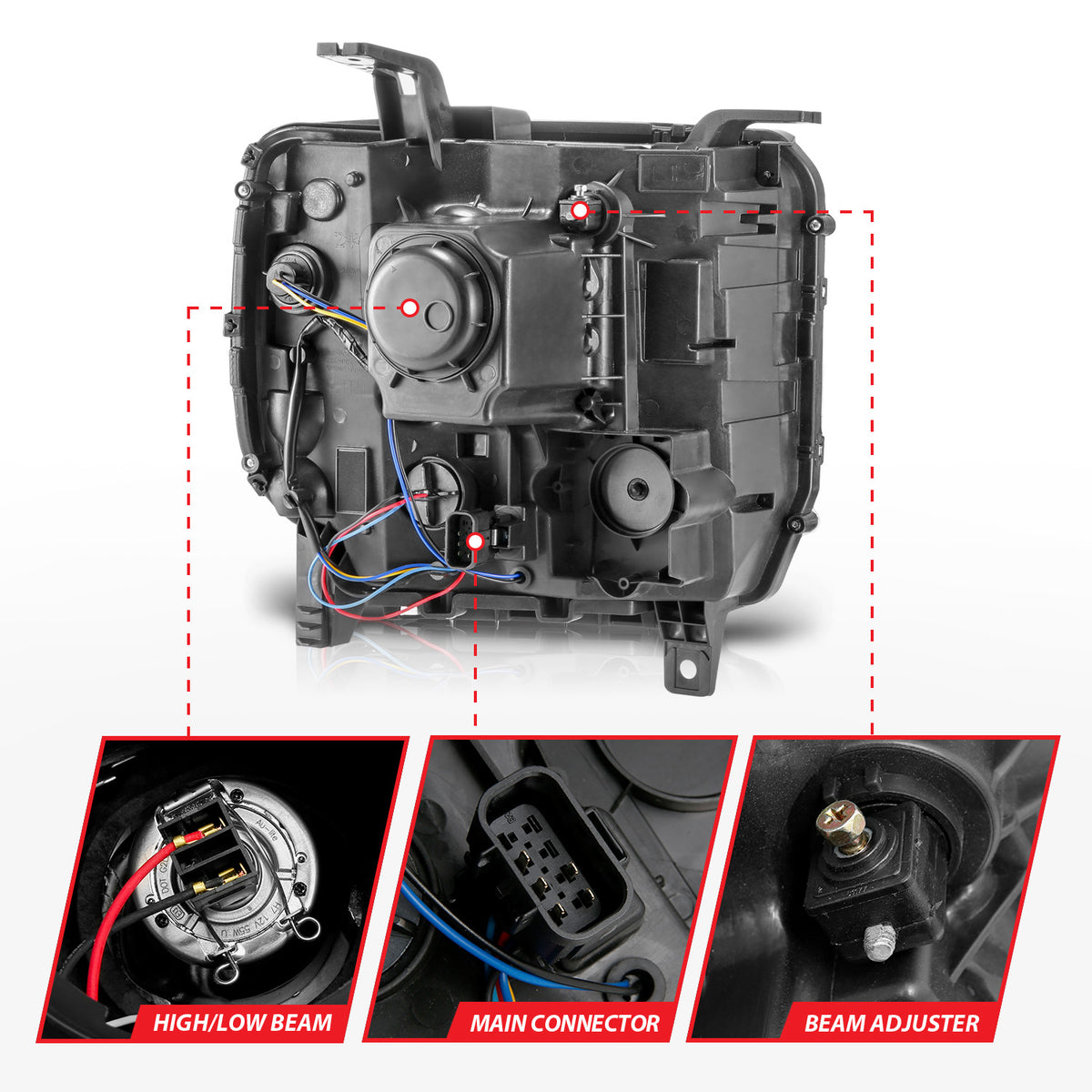 ANZO USA 111553 - Headlight Assembly