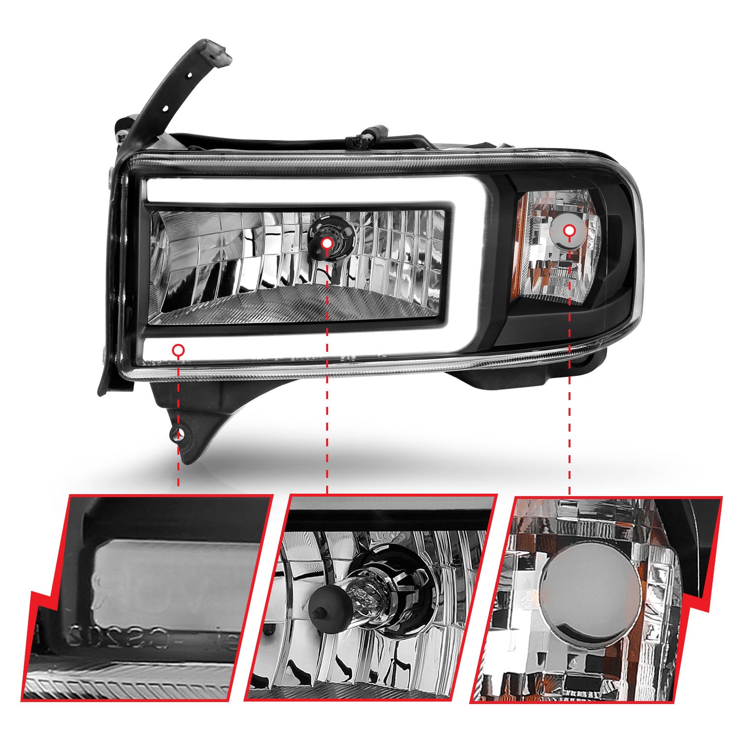 ANZO USA 111554 - Headlight Assembly