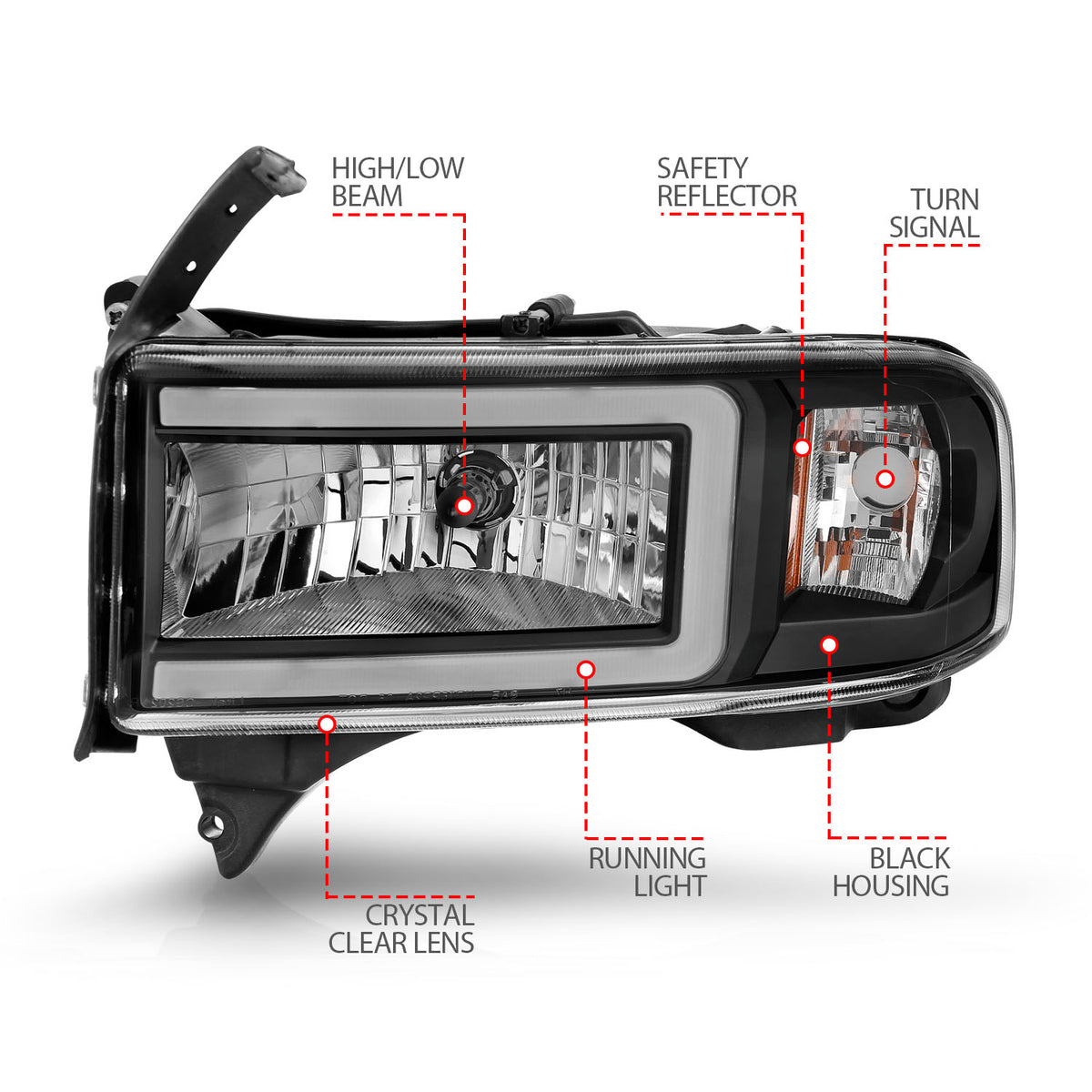 ANZO USA 111554 - Headlight Assembly