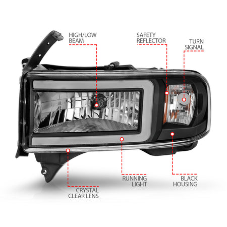 ANZO USA 111554 - Headlight Assembly