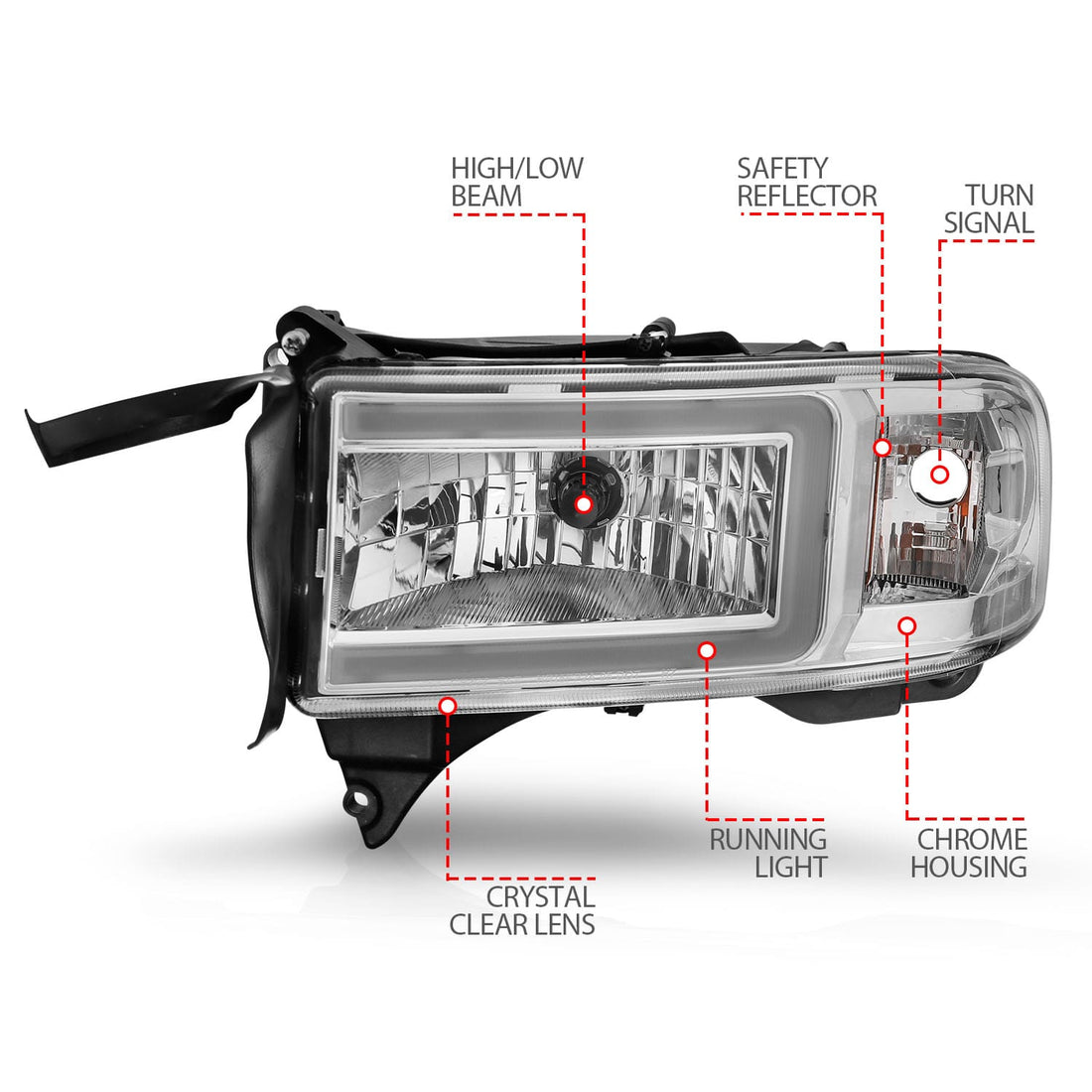 ANZO USA ANZO USA 111555 Headlight Assembly