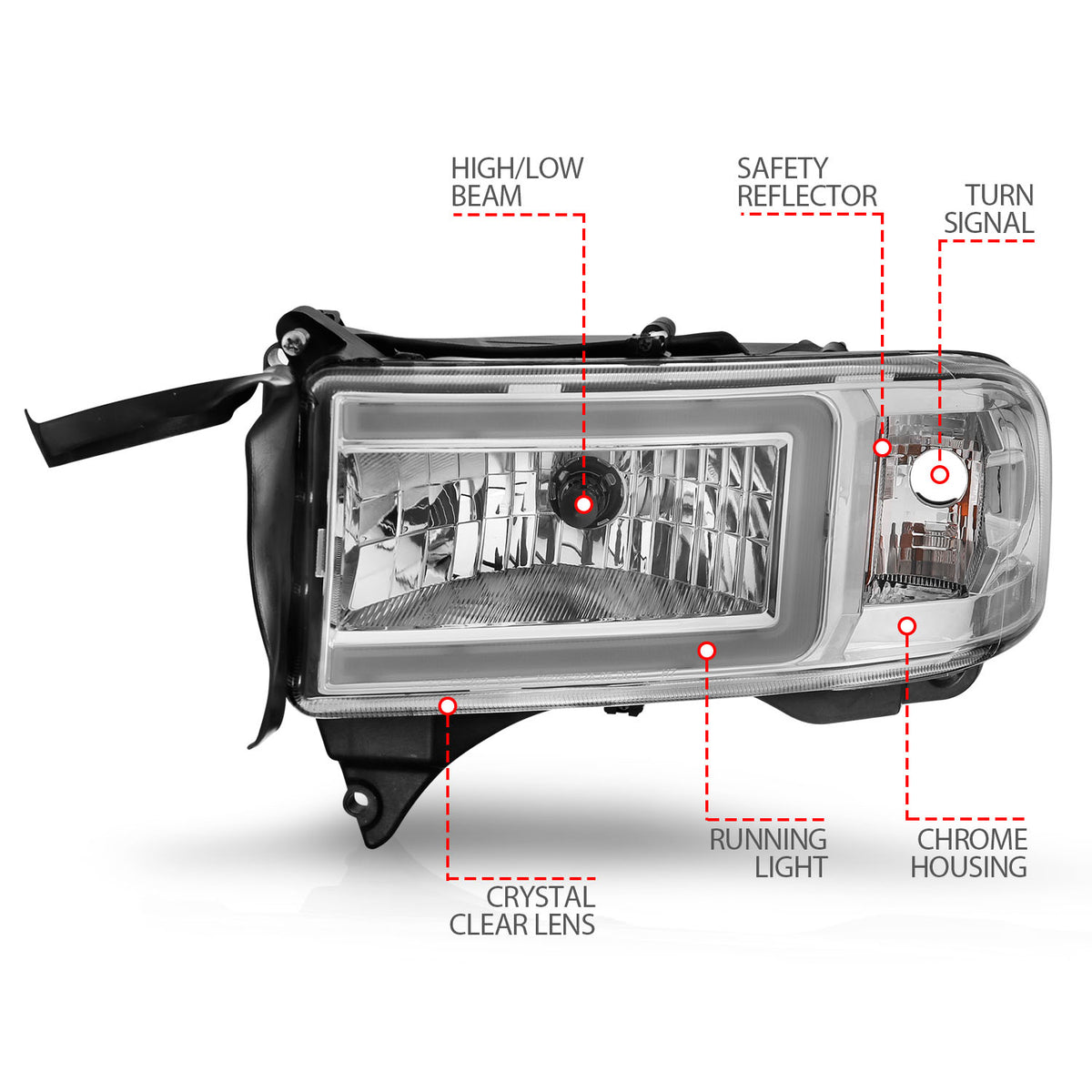 ANZO USA 111555 - Headlight Assembly