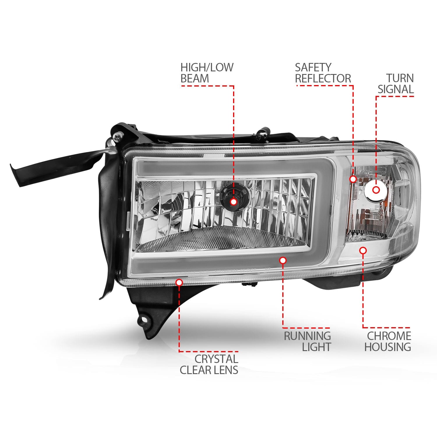 ANZO USA ANZO USA 111555 Headlight Assembly