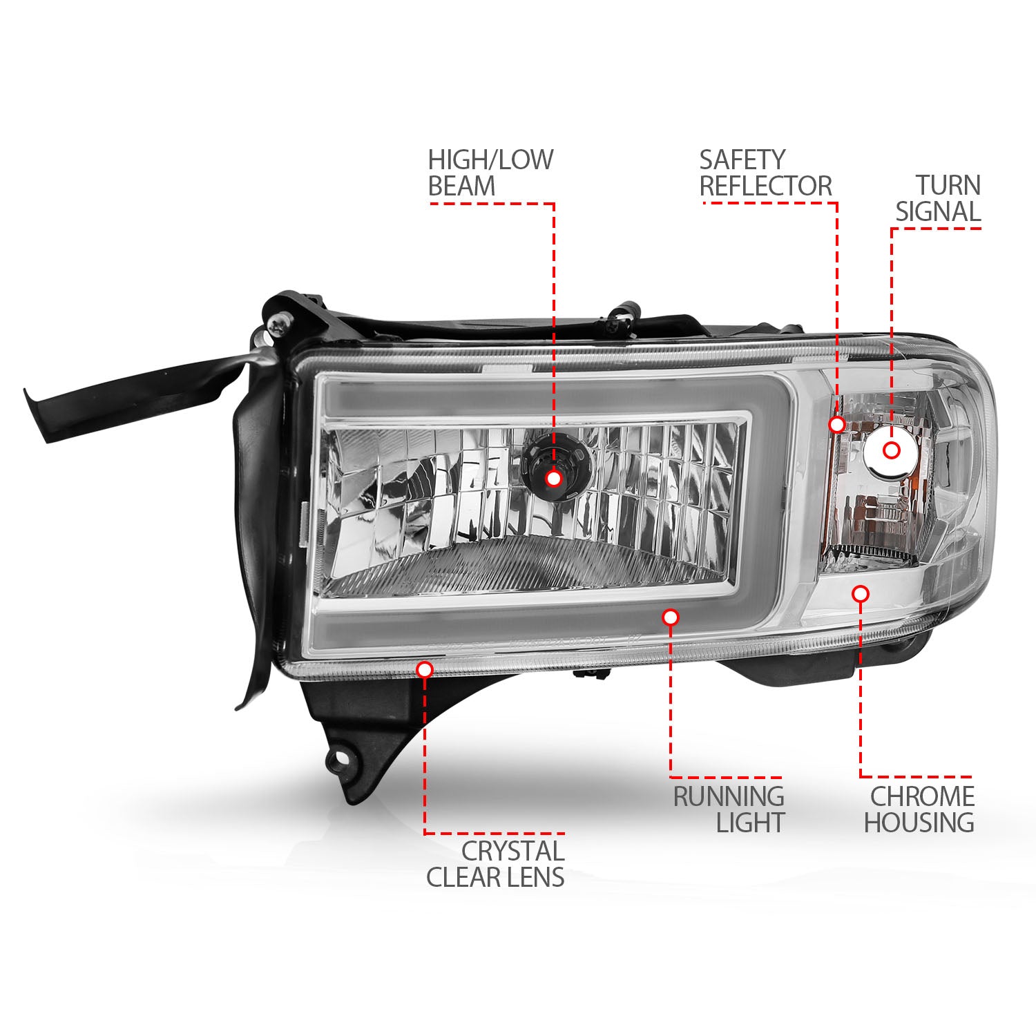 ANZO USA 111555 - Headlight Assembly