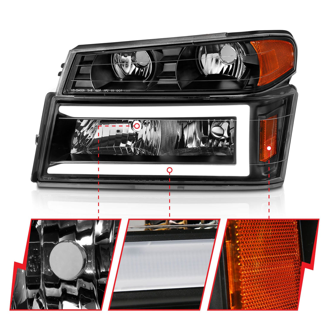 ANZO USA ANZO USA 111558 Headlight Assembly