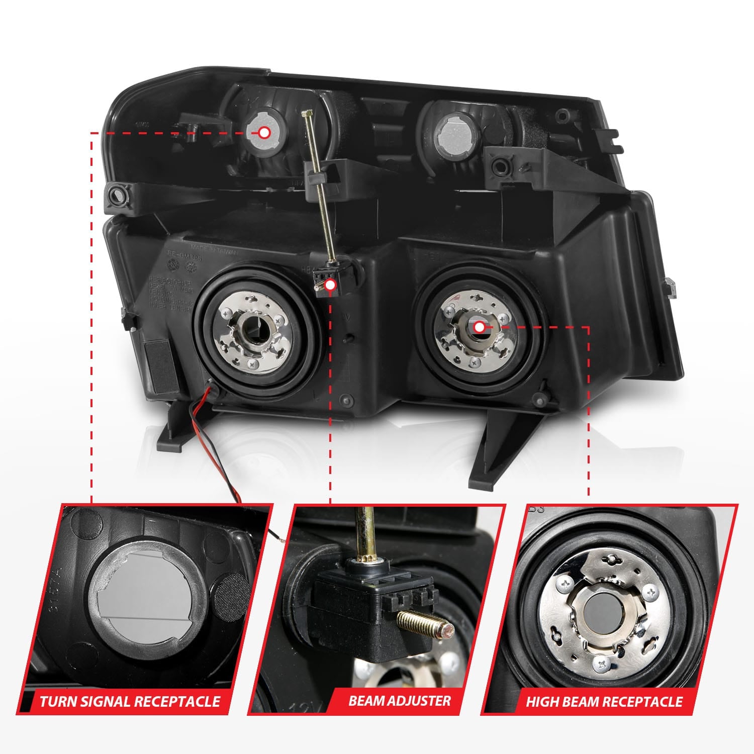 ANZO USA ANZO USA 111558 Headlight Assembly