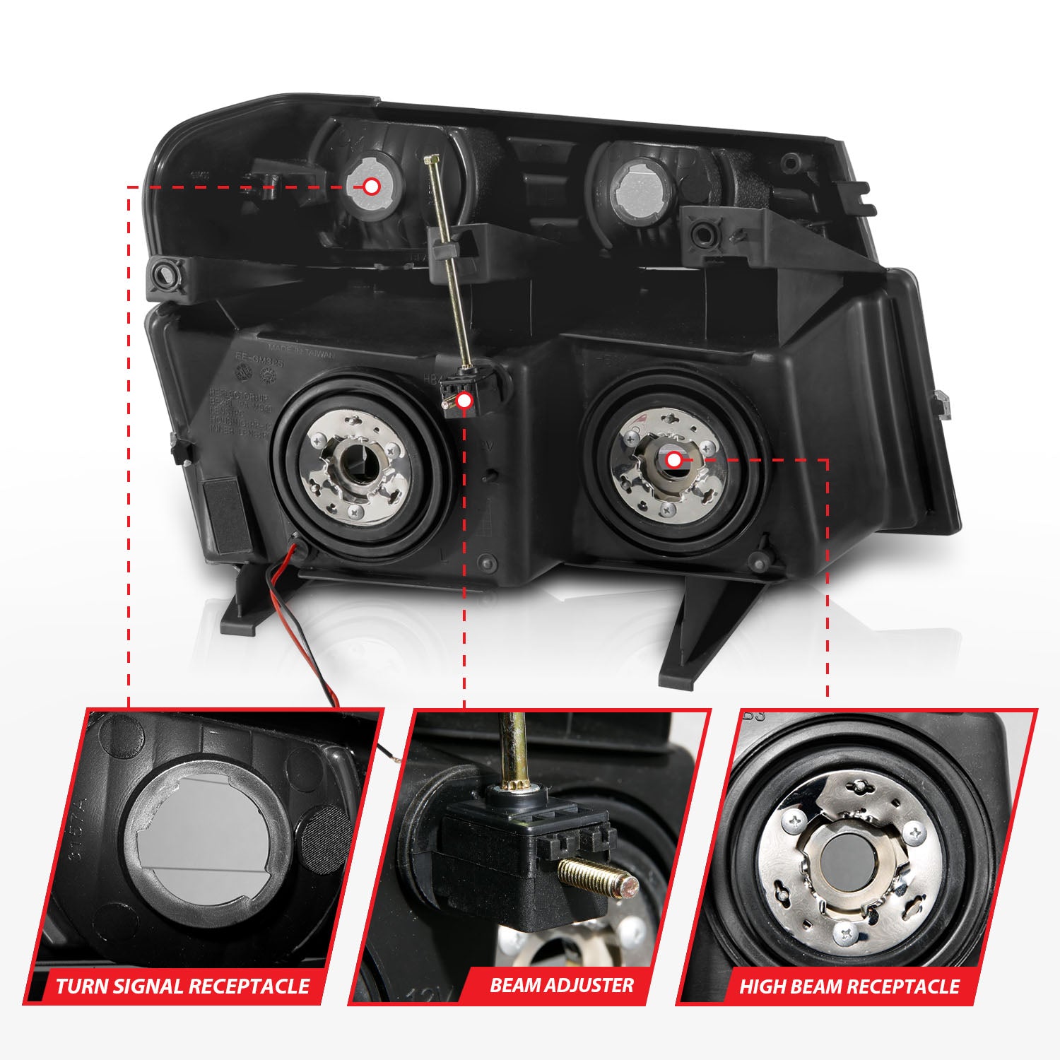 ANZO USA 111558 - Headlight Assembly