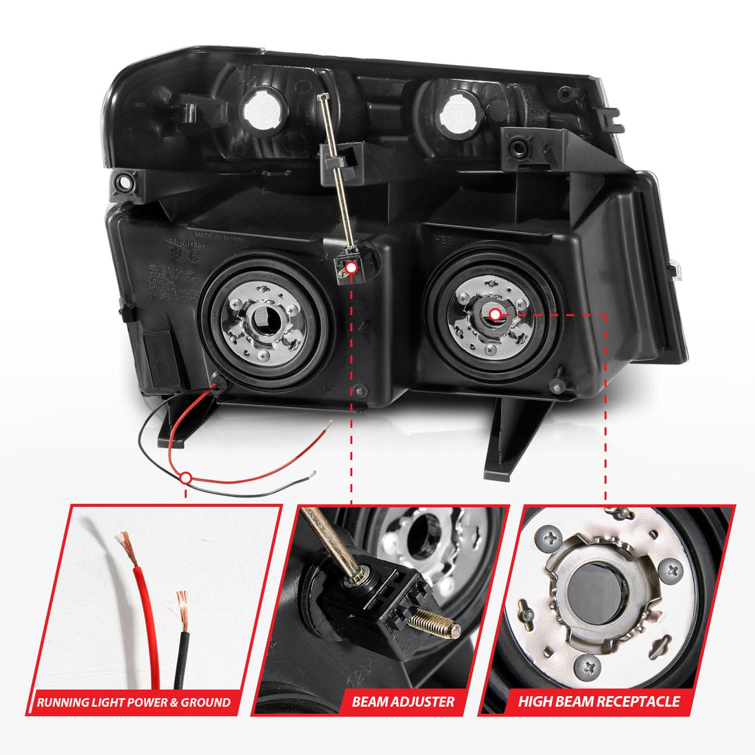 ANZO USA ANZO USA 111559 Headlight Assembly