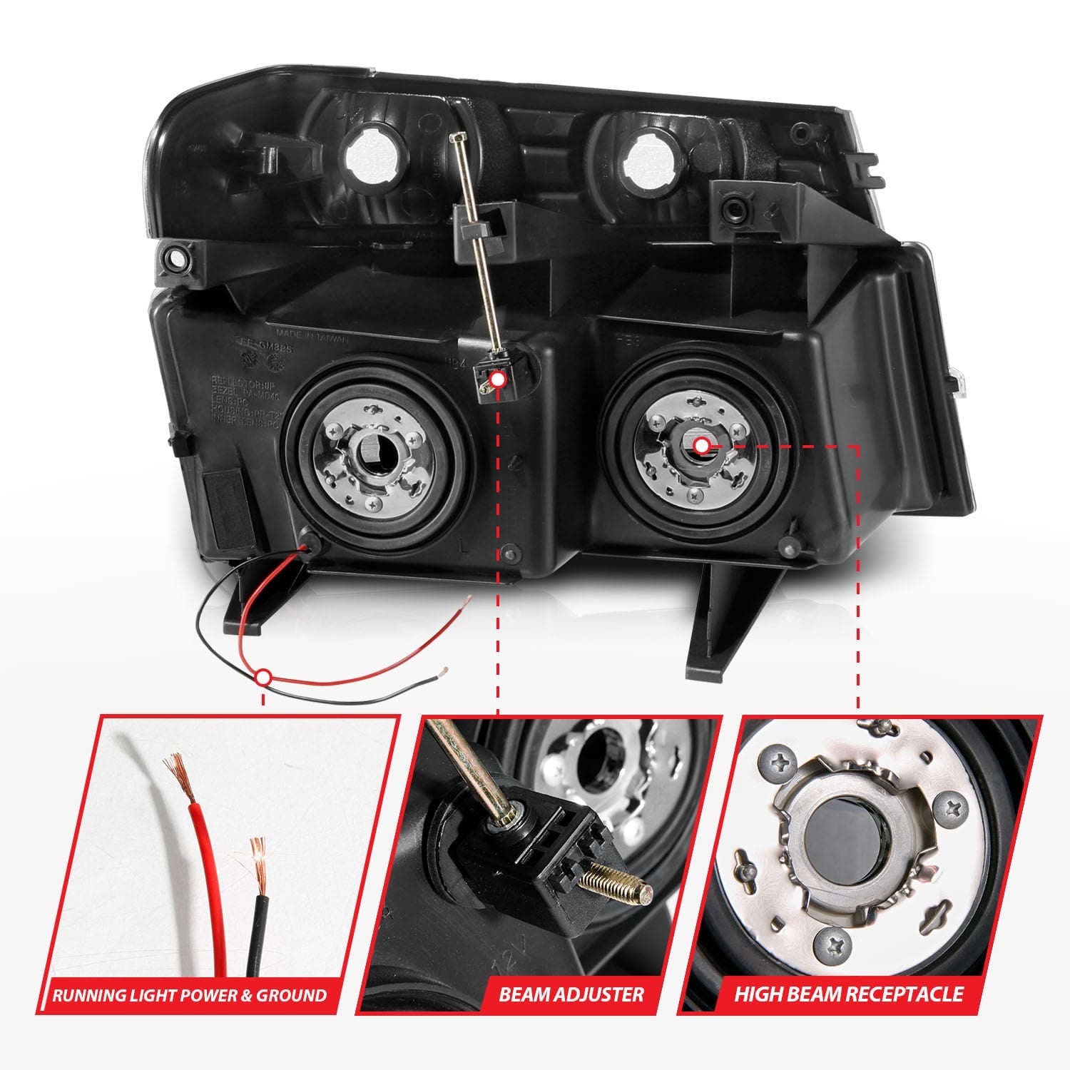 ANZO USA ANZO USA 111559 Headlight Assembly