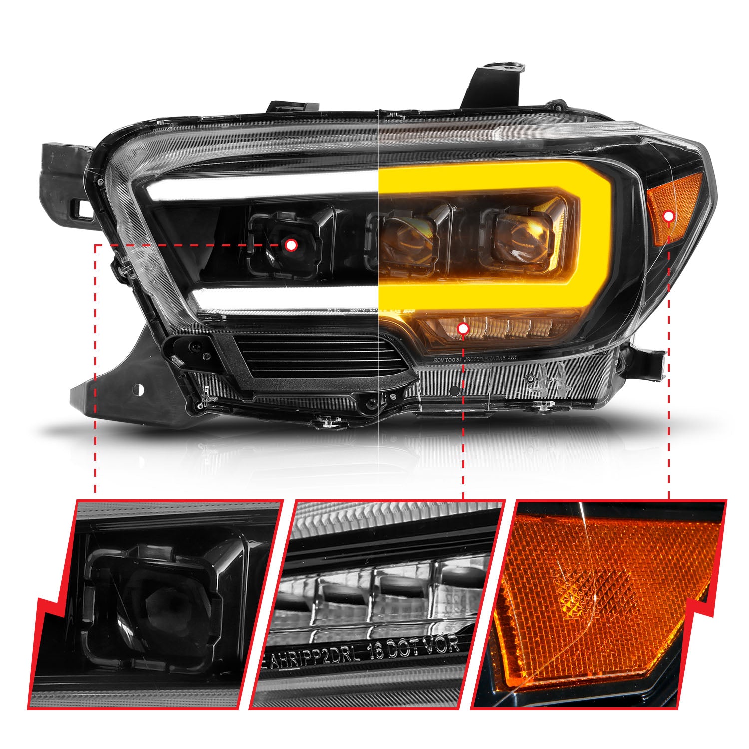 ANZO USA 111563 - LED Projector Headlight 5