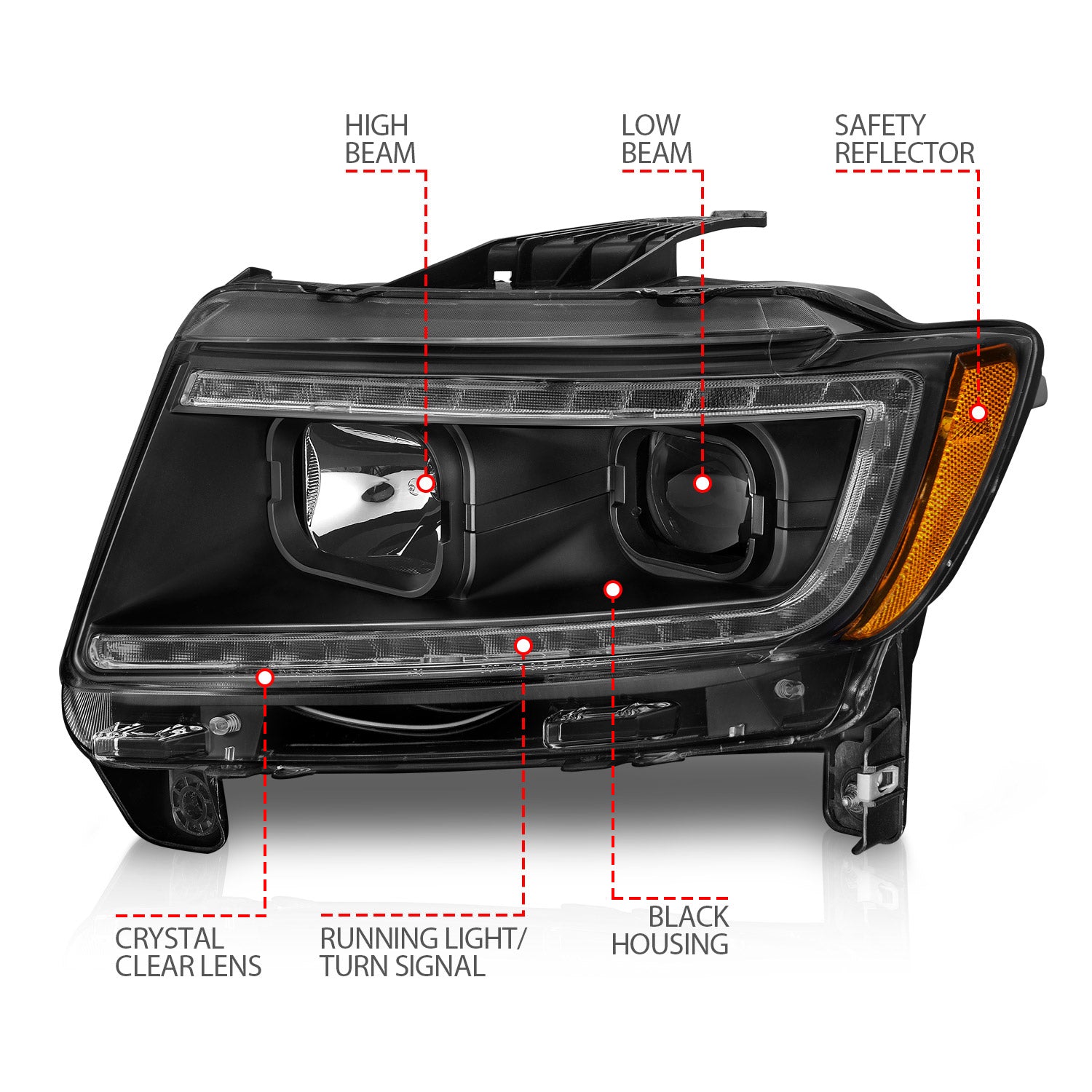 ANZO USA 111568 - Headlight Assembly